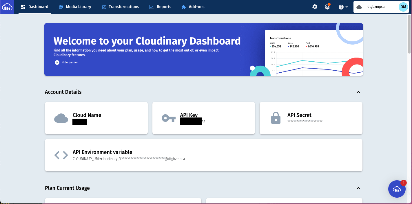Cloudinary Details