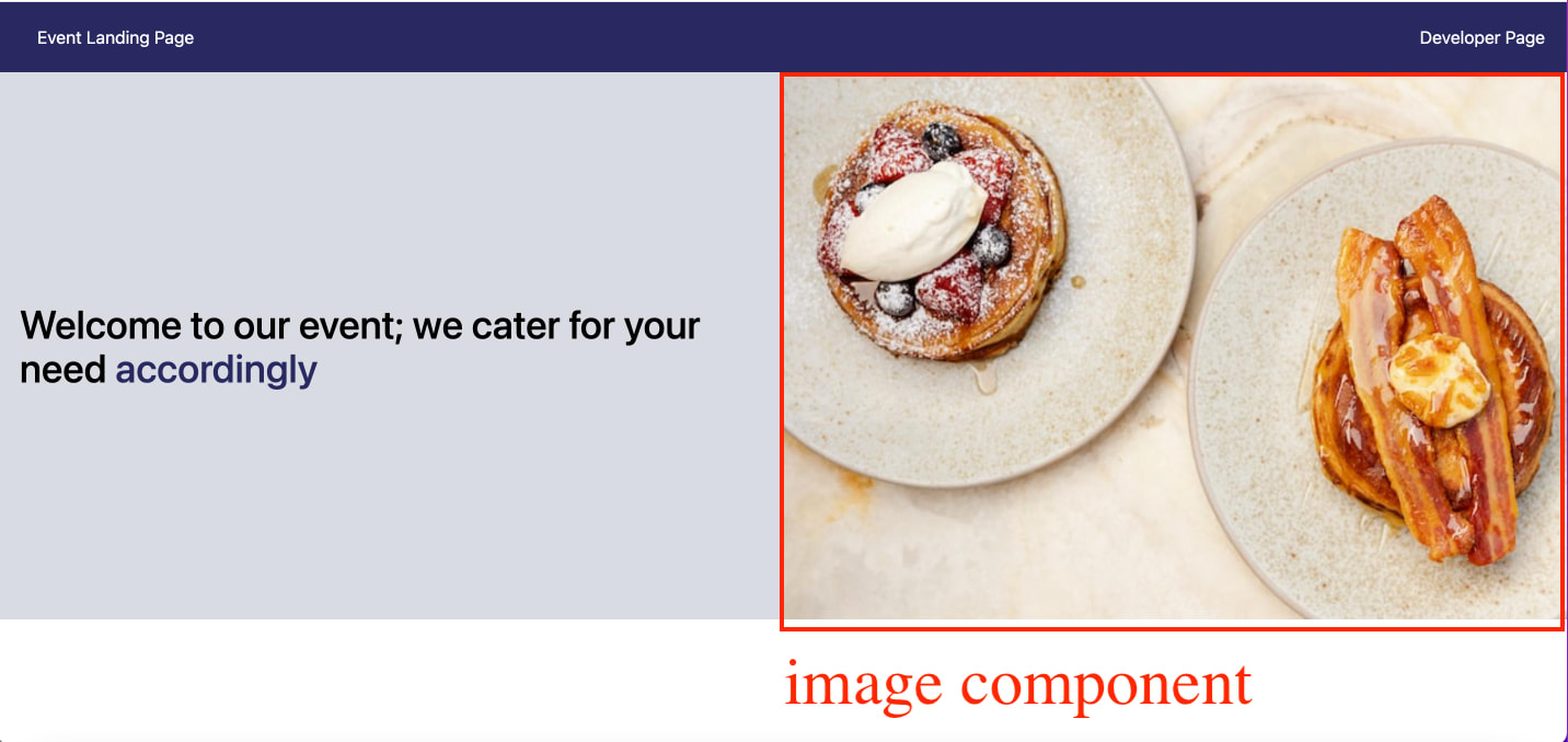 Title and image components
