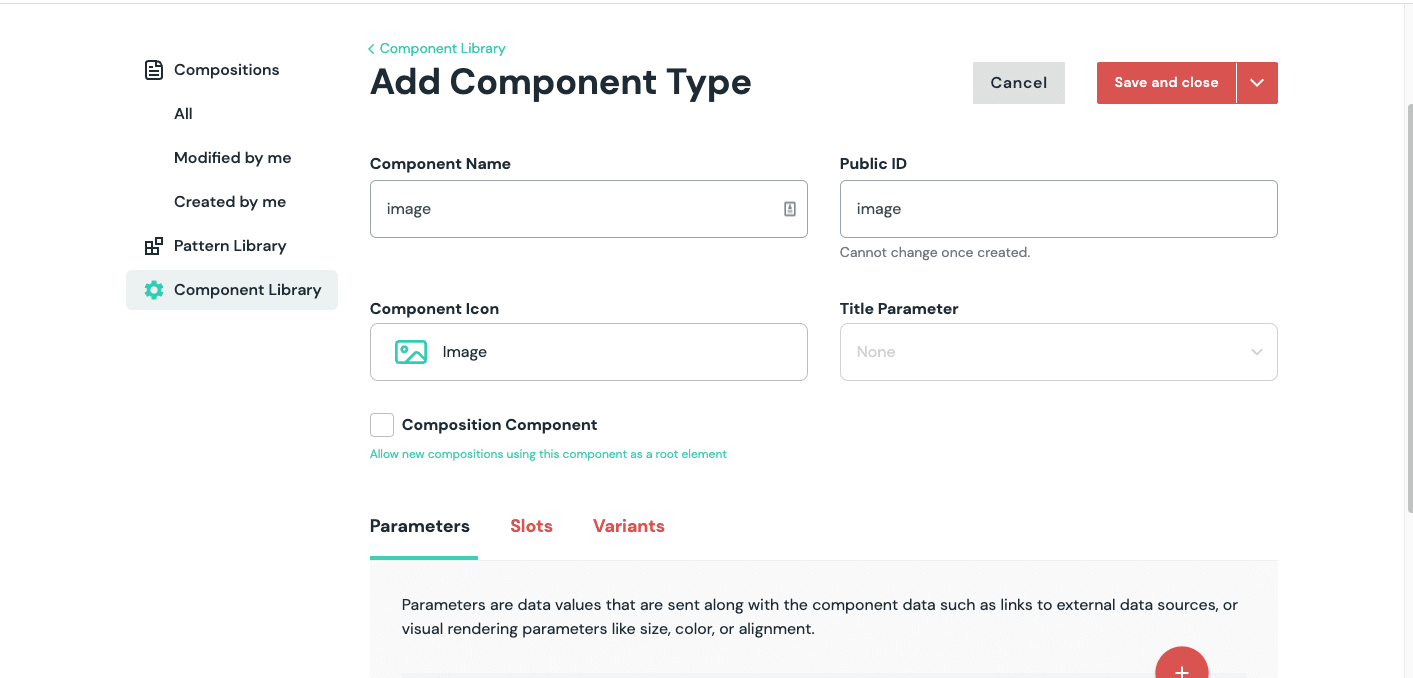 Create component