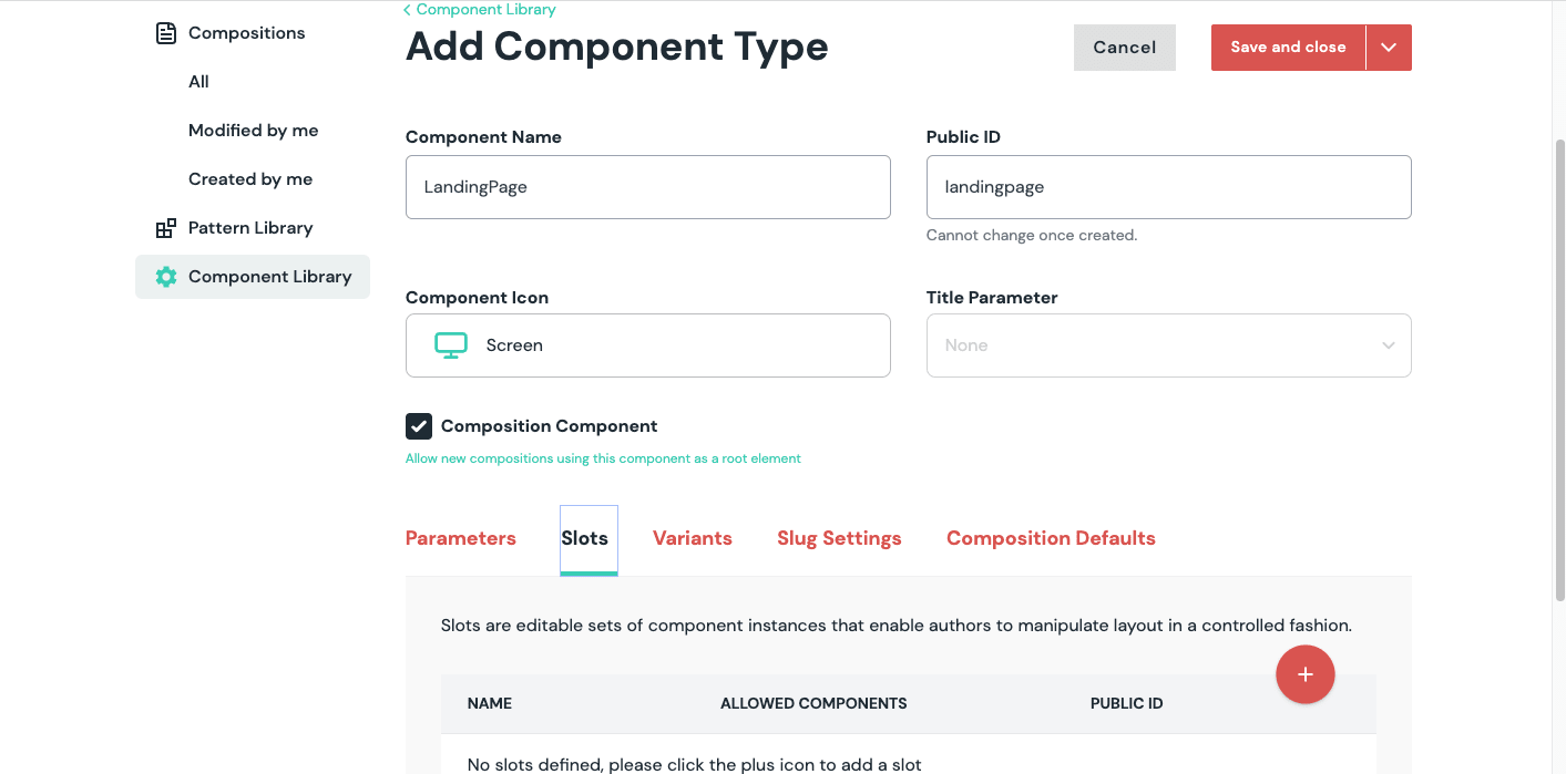 Create landingPage