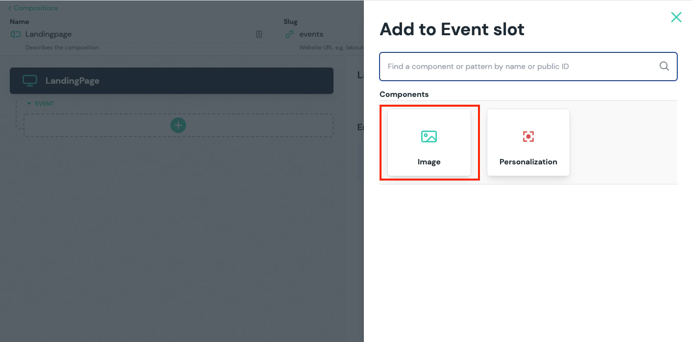 select Image component
