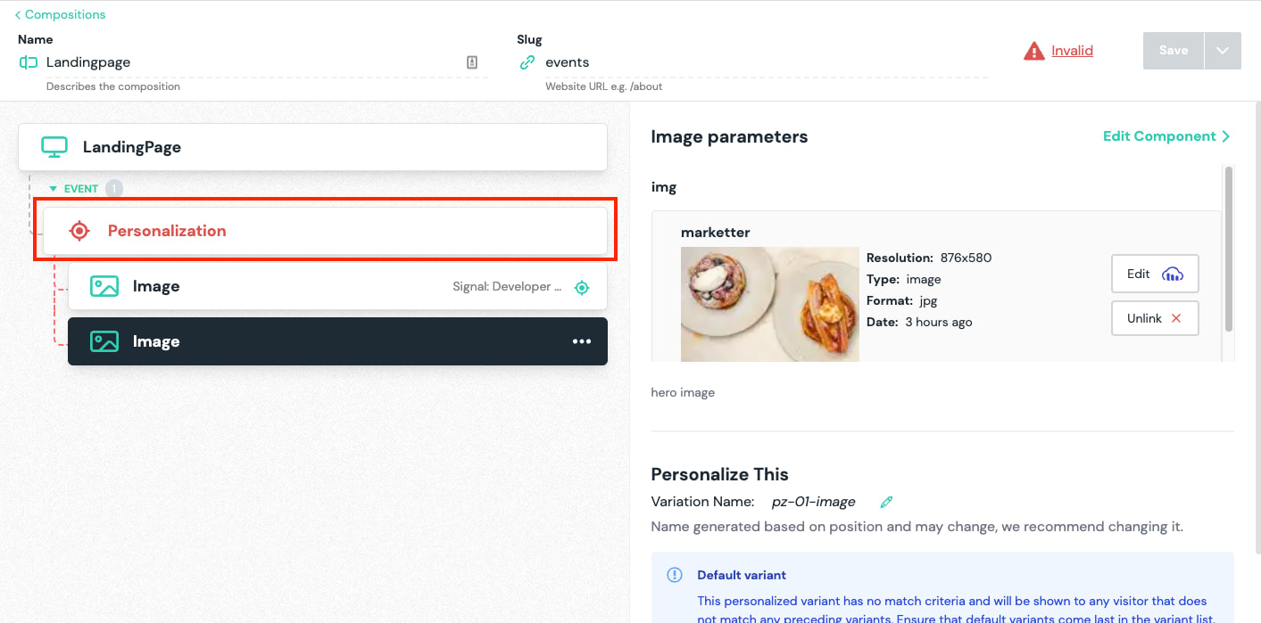 click Personalization