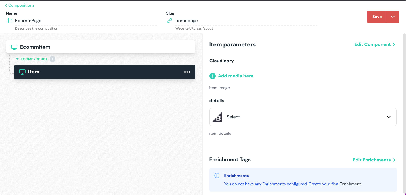 Select Image and Product Data