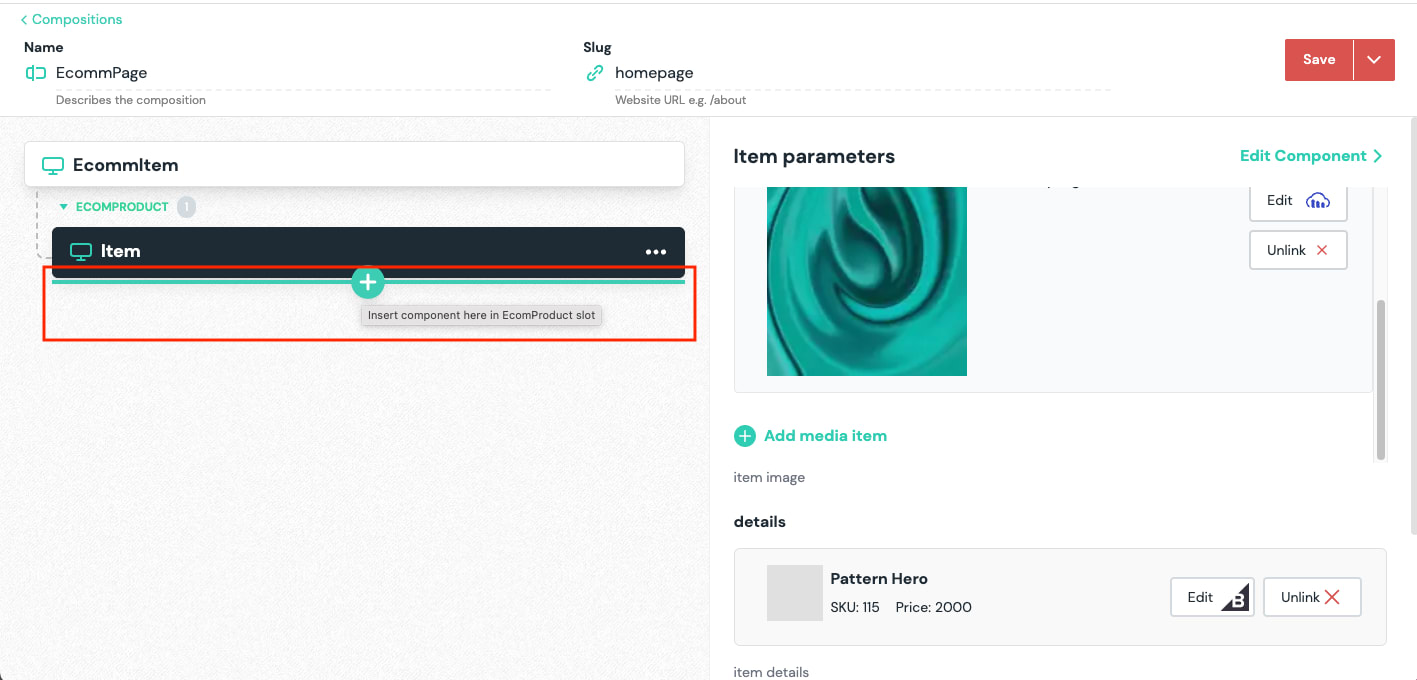Hover on the item and click on the plus icon to add product