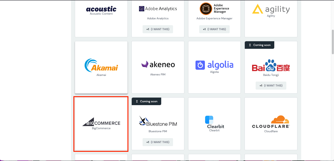 Select BigCommerce