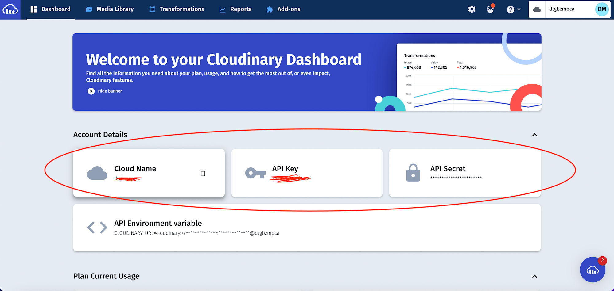 Cloudinary Details