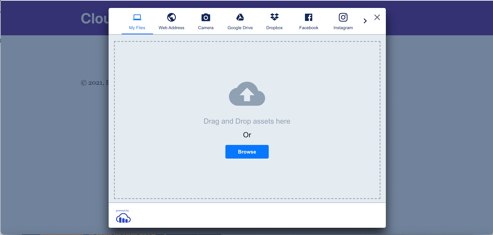 Cloudinary Upload Widget
