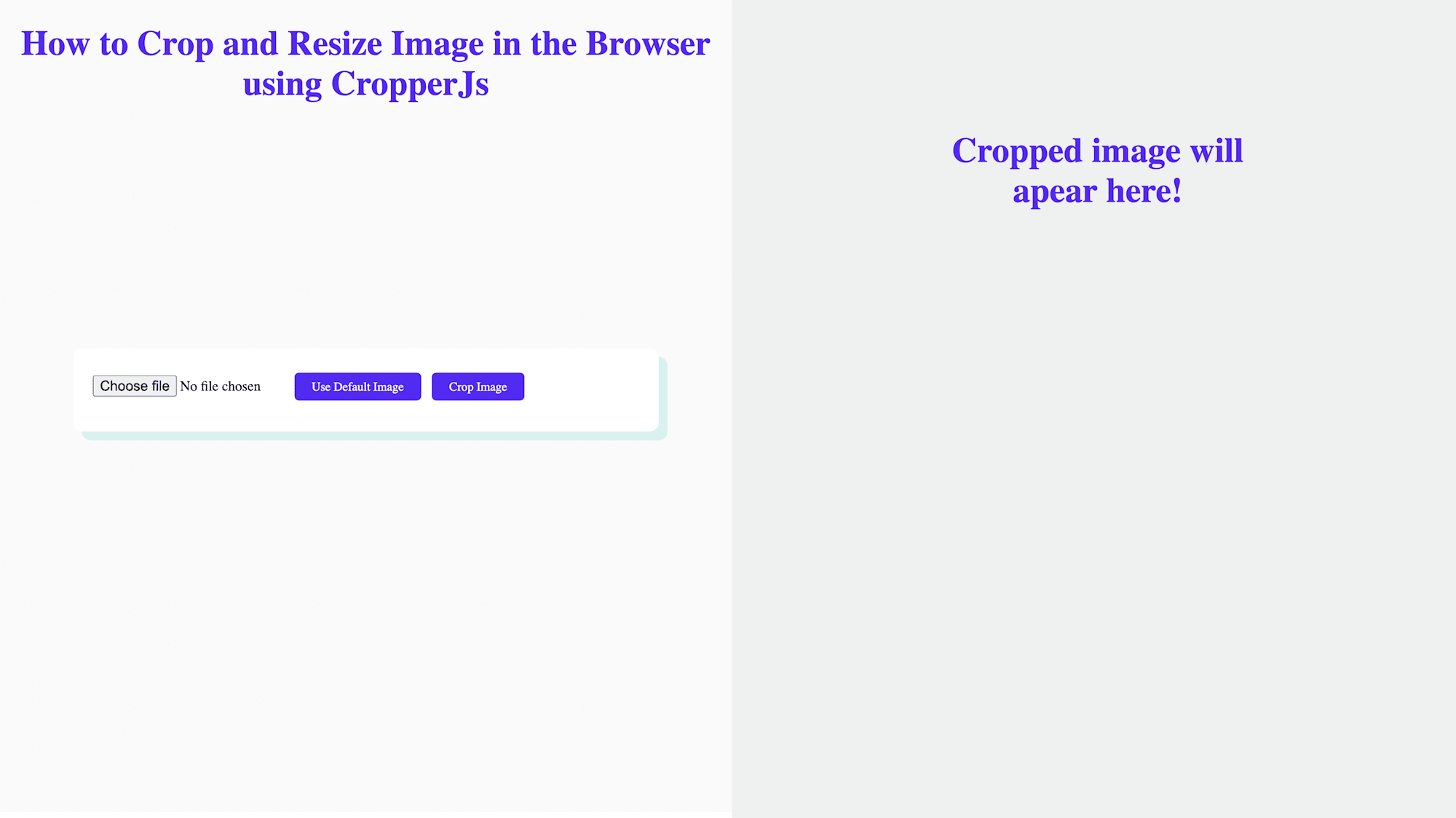 How to Crop and Resize Image in the Browser