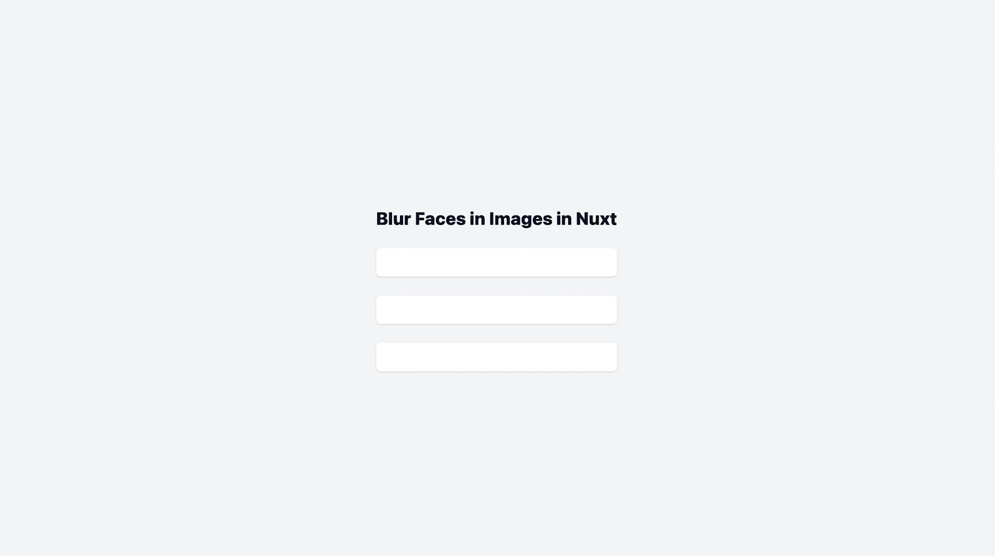 Blur Faces in Images in Nuxt