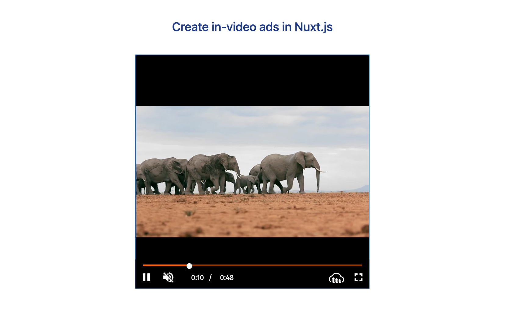 Create in-video ads in Nuxt - After Advert
