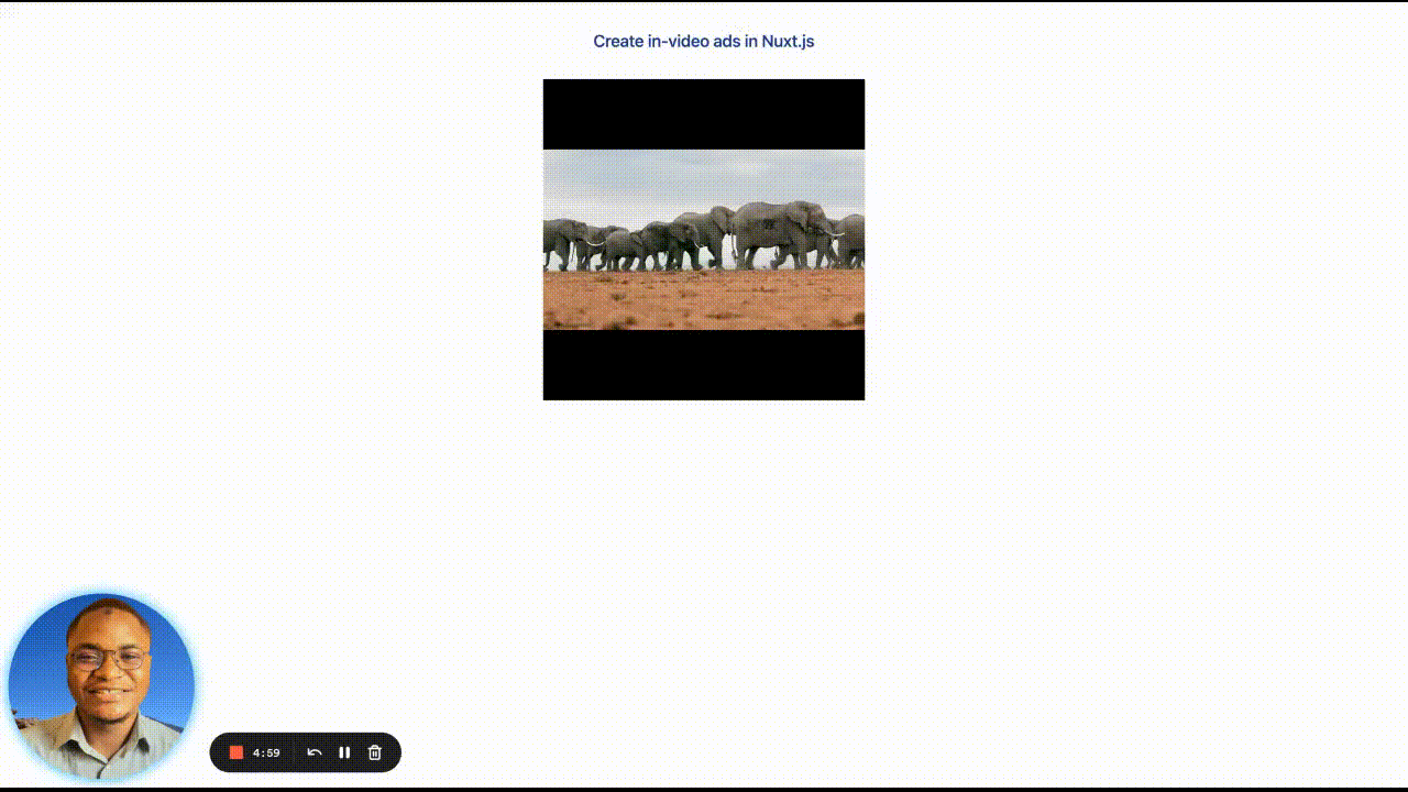 Create in-video ads in Nuxt