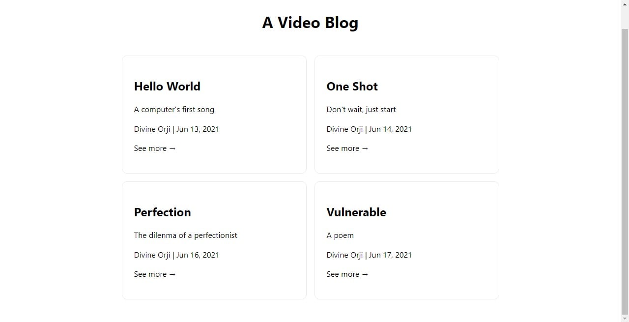Display blog posts
