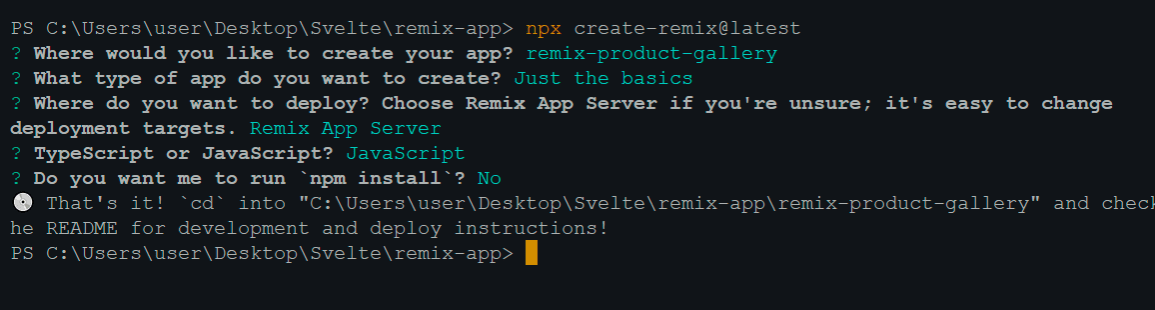 Remix CLI