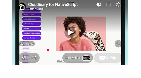 NativeScript Cloudinary Plugin