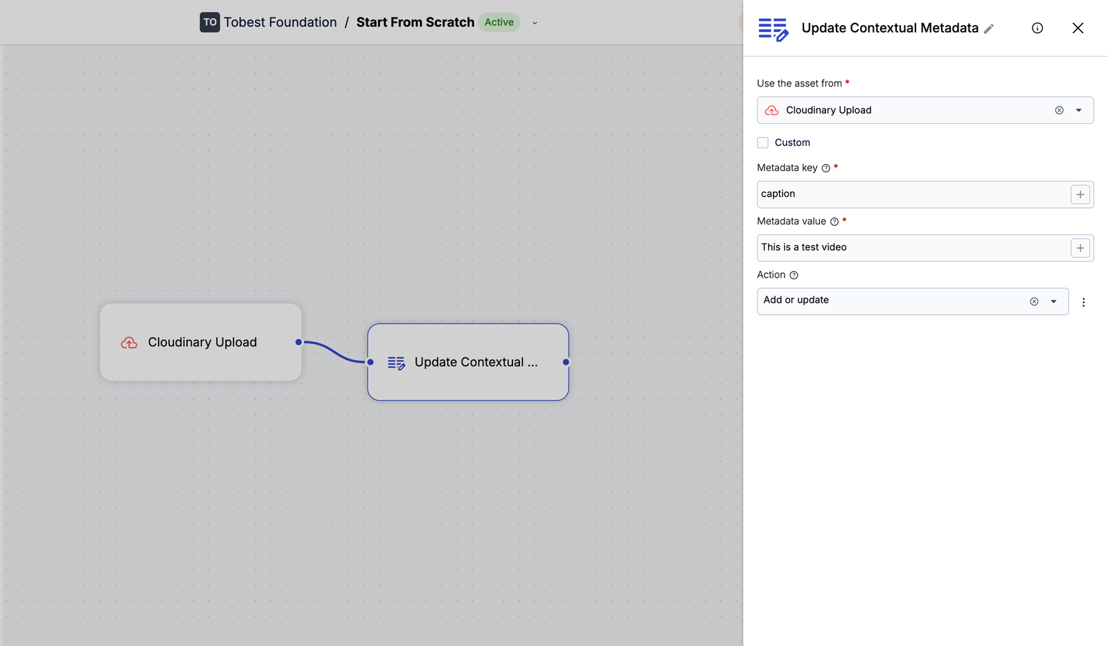 The Contextual Metadata block.