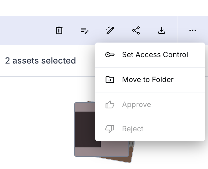 Three-dot menu options