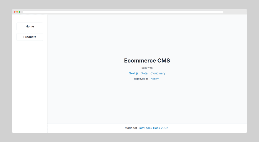 preview of the starter project