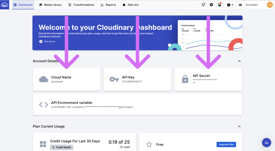 Cloudinary Upload Image
