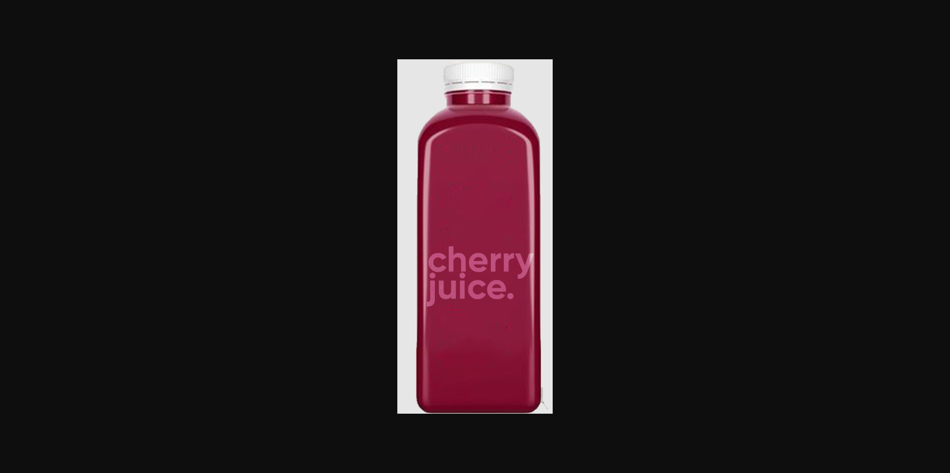 Cherry juice on a white background