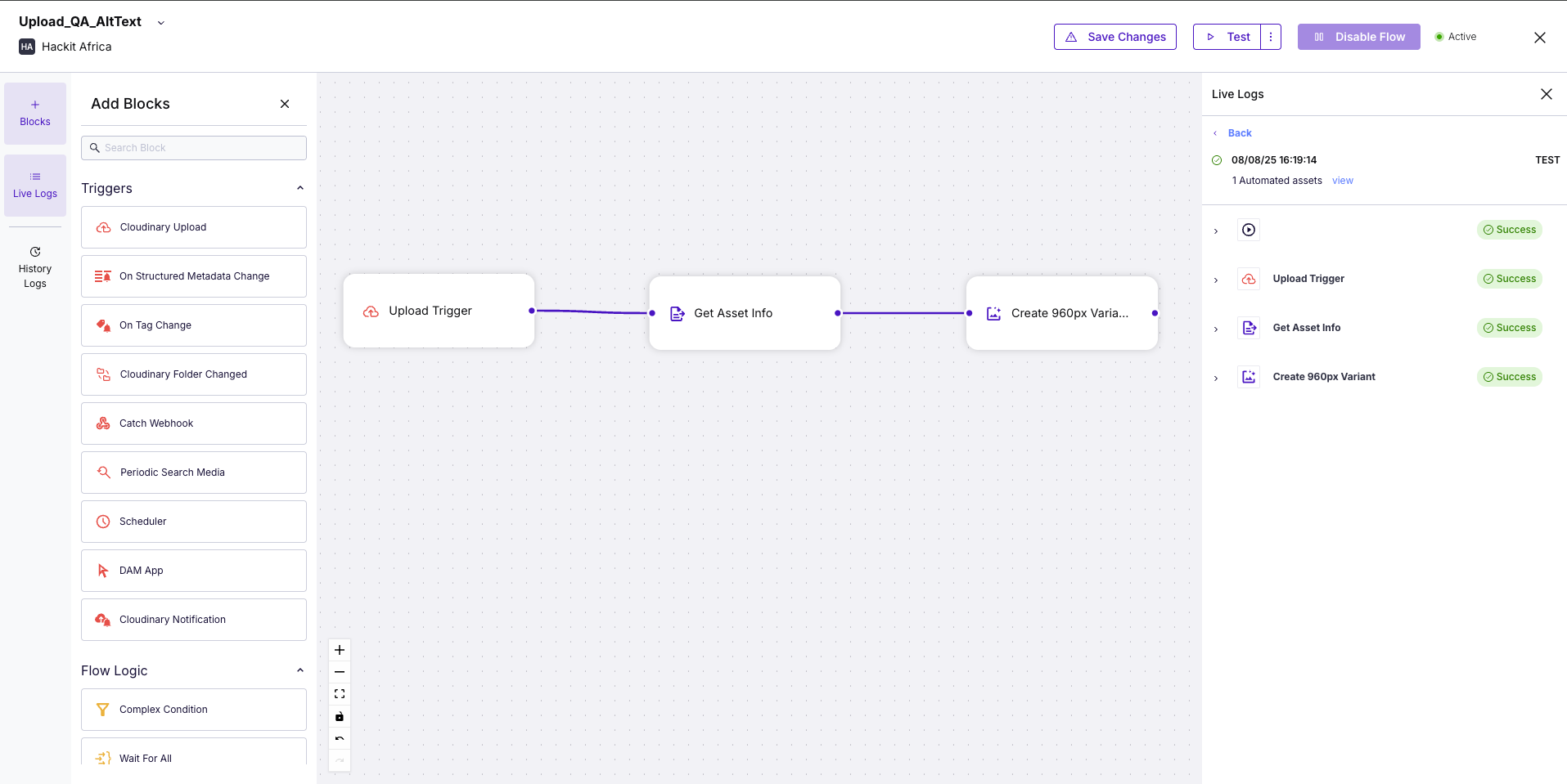 mediaflows screenshot
