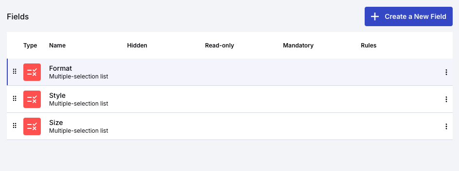 Format, Style, and Size options.