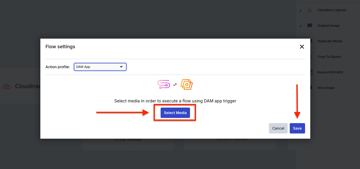 Select Media button.