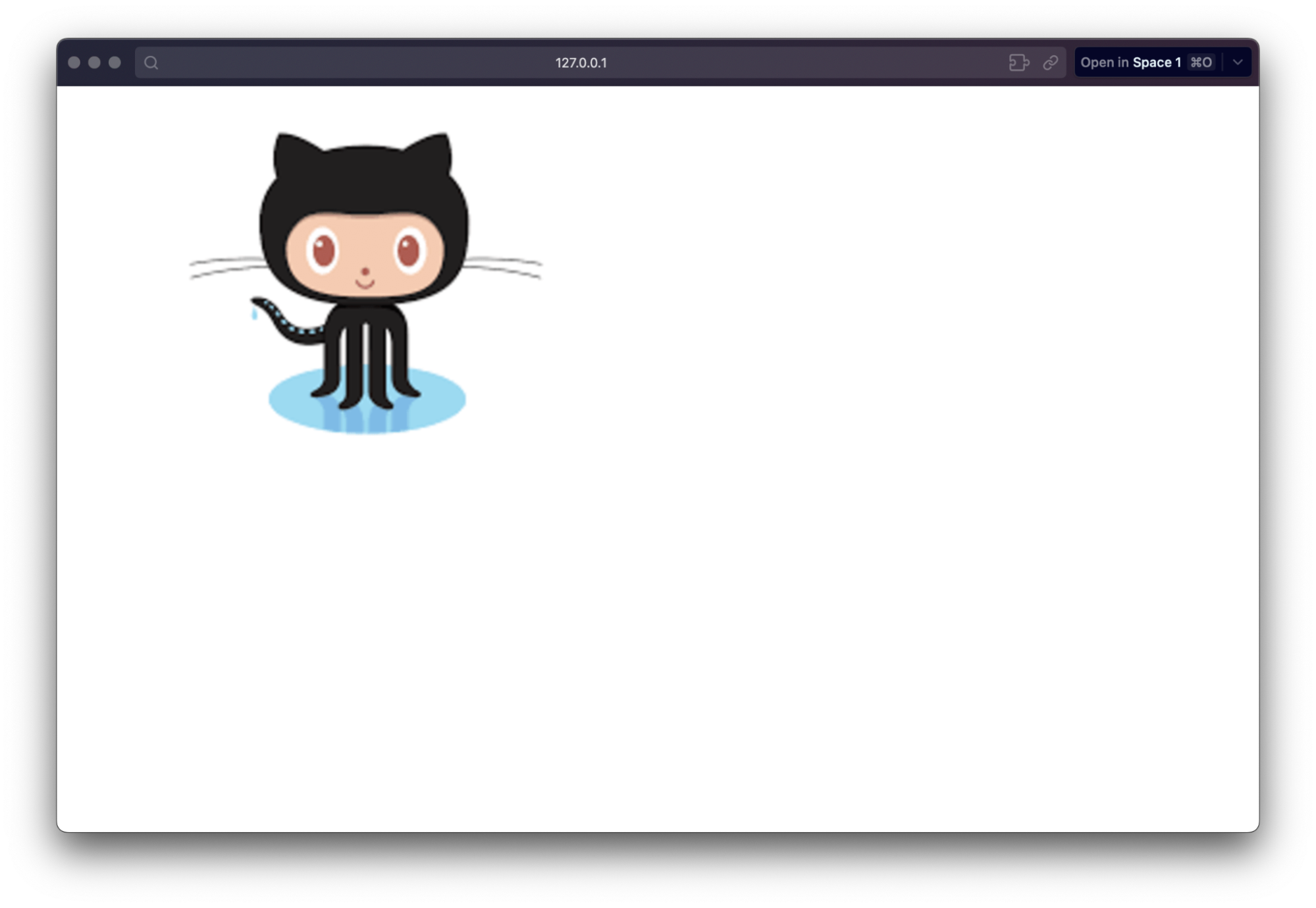 Same image of the black cat after the output
