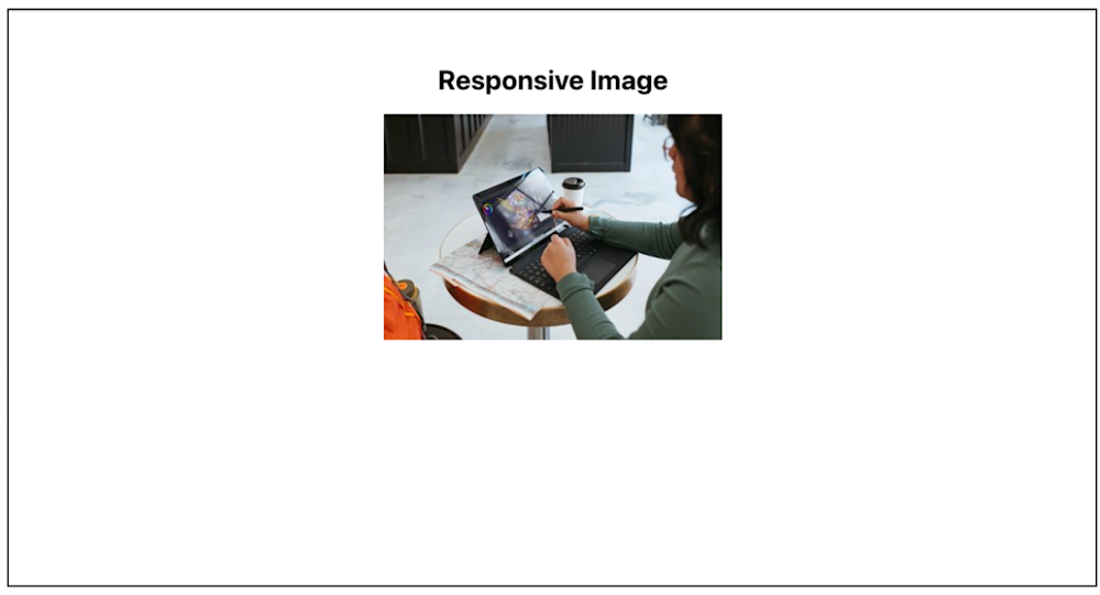 Responsive image example