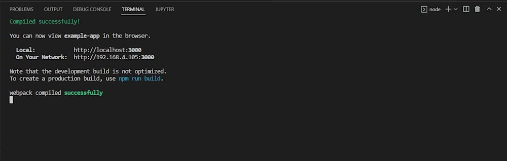 npm start