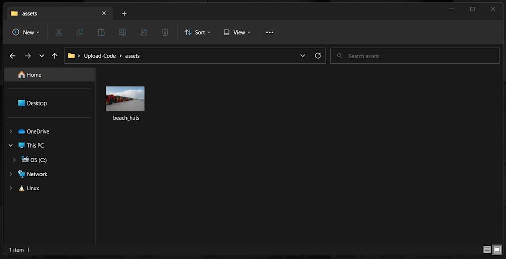 Select image to add sepia effect to