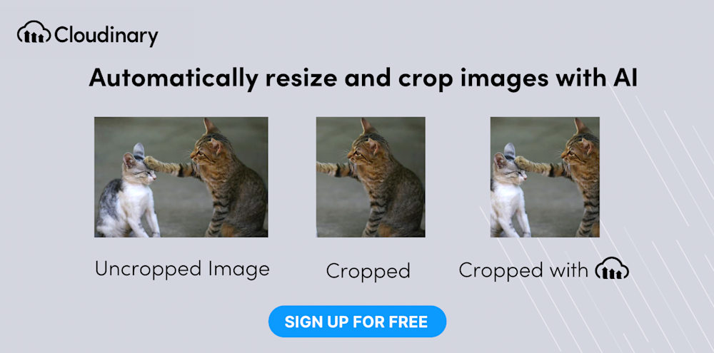 Automatically resize and crop image with AI
