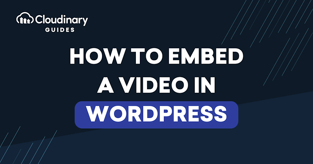 how to embed video in wordpress