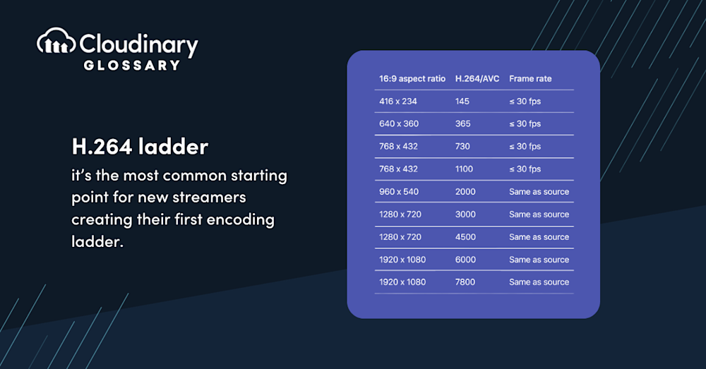 Encoding Ladder