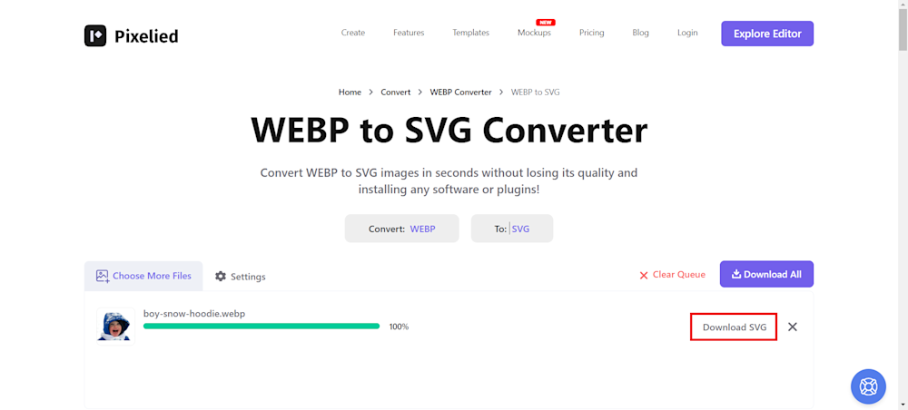 webp to svg