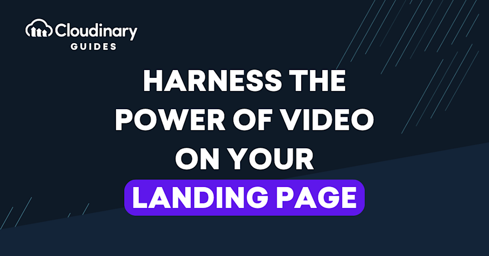 landing page video