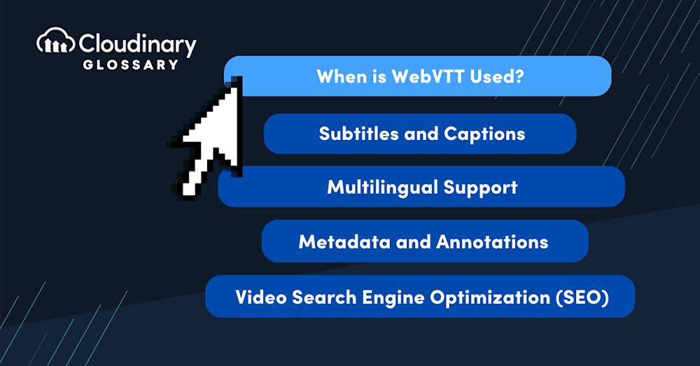 webvtt format