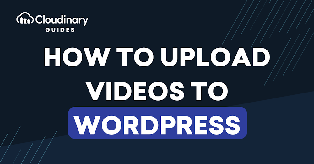 upload videos wordpress header