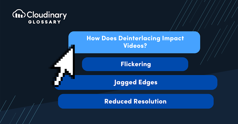 Deinterlacing secondary image