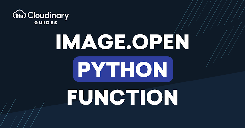 image open python