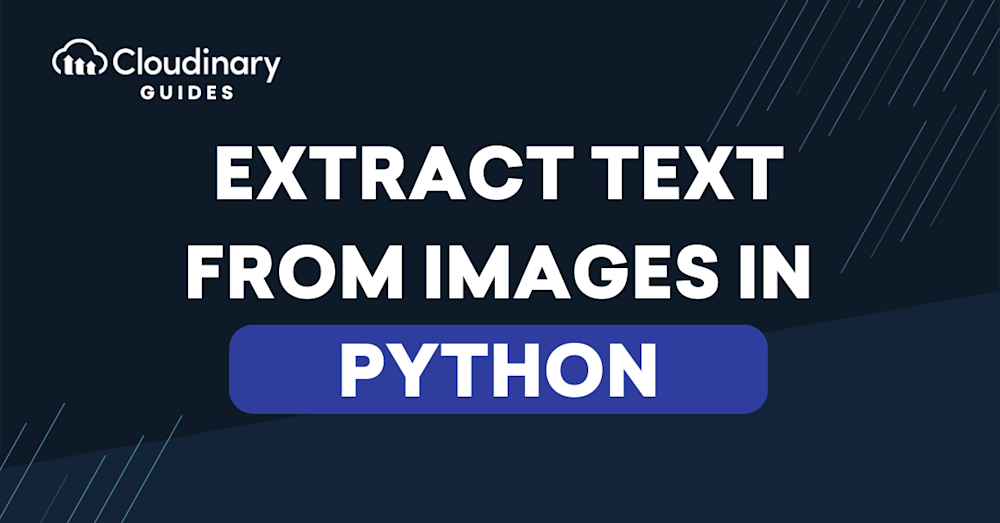 Extract Text From Image Python