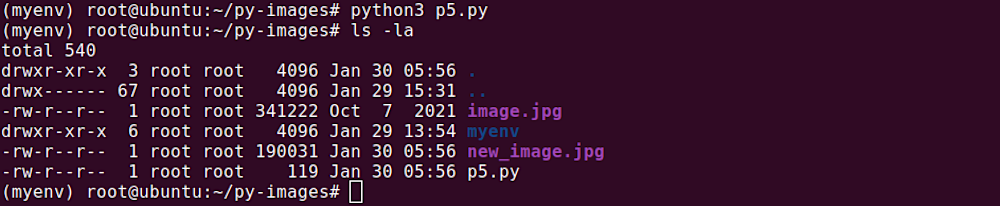 save images python