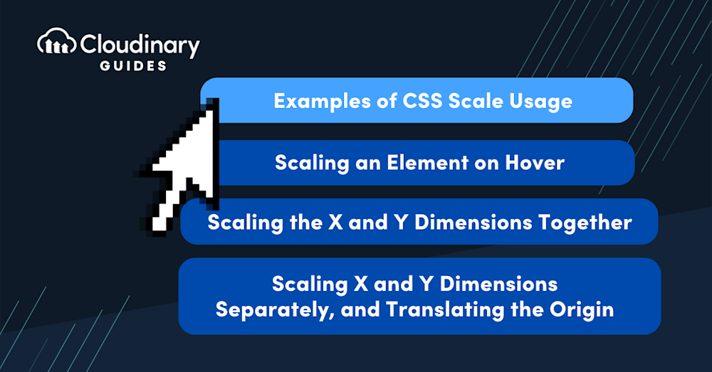 css scale page elements and images