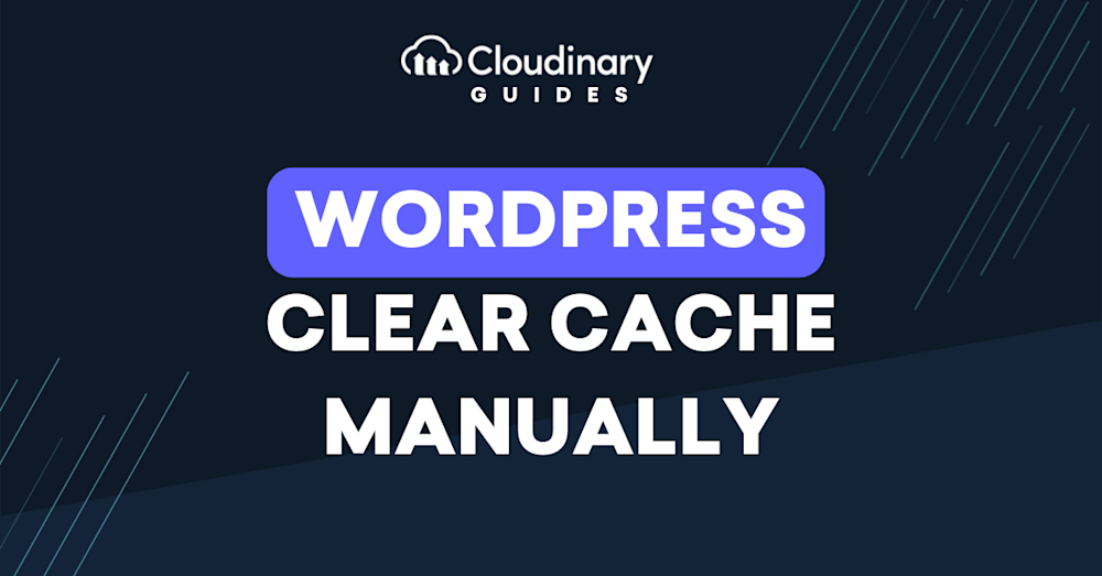 wordpress clear cache manually