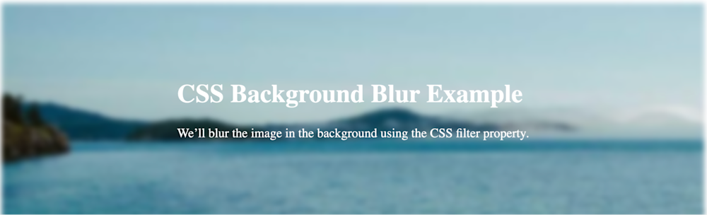 blur image css