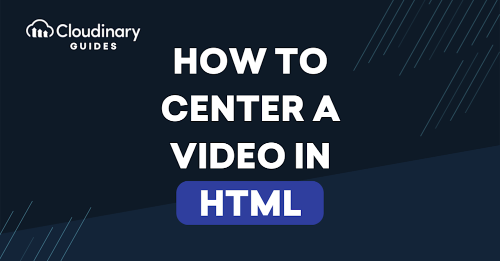how_to_center_video_in_html